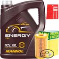 MANN ÖLFILTER 1.6 2.0 TDI VAG VW + 5L 5W-30 MANNOL ERNGY MOTORÖL 5W30 502.00 505