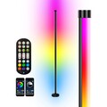 LED Stehlampe Wohnzimmer 120cm Ecklampe RGB Dimmbar Standleuchte mit Musik-Sync
