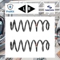2x ORIGINAL® Sachs Fahrwerksfeder Hinten für Skoda Superb II Kombi Superb II