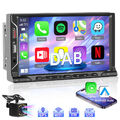 DAB+ Autoradio 7" Android 13 GPS Navi mit Rückfahrkamera Doppel 2 DIN Bluetooth