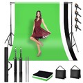 3x2M Hintergrundsystem Fotostudio Clips Fotografien Teleskop Profi Hintergrund
