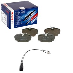 BOSCH BREMSBELÄGE + WARNKONTAKT VORNE passend für BMW 3er E30 + Z1
