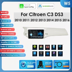 Für Citroen C3 DS3 2010-2016 9"Android 12 Autoradio Carplay GPS Navi BT5.0 4+64G