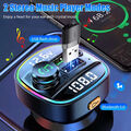 Bluetooth-Fm-Transmitter Für Auto Mp3-Player Freisprechradio-Adapter-Set /