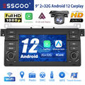 Carplay Android 12 GPS Navi Kamera Autoradio für BMW E46 3er 318 320 325 M3 MGZT