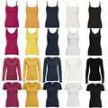 ONLY Damen Basic Tank Top Kurz Lang Oberteil Long T-Shirt Strap Singlet Party 