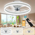 LED Deckenventilator Deckenleuchte mit Fernbedienung Dimmbar Leiser Beleuchtung