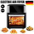 Heißluftfritteuse 12L Fritteuse Fritteusen 1700W Friteuse Airfryer Edelstahl XXL