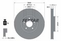 TEXTAR 92237805 Bremsscheibe für HYUNDAI KIA