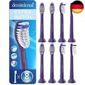 8er demirdental Aufsätze Extra Soft passend für Philips Sonicare Ersatzbürsten P