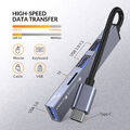 USB 3.0 HUB Verteiler Splitter Adapter Super Speed Datenhub 4 Port für Laptop PC