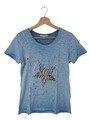 CECIL Print-Shirt Damen Shirt Gr. DE 36 blau Casual-Look