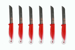 6x Solingen Messer Küchenmesser rostfrei Gemüsemesser Brotmesser Obstmesser