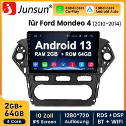 10" Für Ford Mondeo IV 2010-2014 Autoradio Android13 GPS NAVI WIFI CarPlay 2+64G