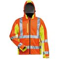 Warnschutz Softshell Jacke HOSS Arbeitsjacke Warnjacke Winterjacke orange gelb