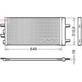 1x Kondensator, Klimaanlage DENSO DCN05104 passend für MINI
