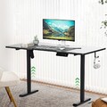 120/140cm Höhenverstellbarer Schreibtisch Elektrisch Tisch PC Arbeitstisch Motor