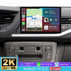 13.1" 2K Android 14 Autoradio CarPlay GPS Navi 2+64GB Für Citroën C5 2008–2017