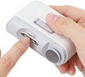 2-in-1 Elektrisch Nagelknipser Automatischer Nageltrimmer 2 Modi mit Licht DHL