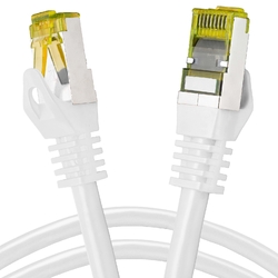 LAN Kabel 50m CAT.7 Patchkabel weiß Ethernet Netzwerkkabel RJ45 Stecker CAT7
