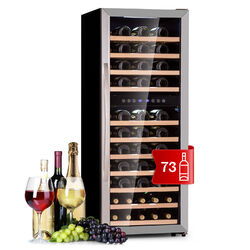Weinkühlschrank 2 Zonen Wein Flaschenkühlschrank 73 Weinflaschen Kühlschrank