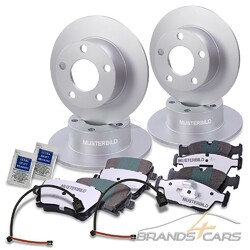 ATEC BREMSENSET BREMSENKIT+4x BREMSSCHLAUCH VORN+HINTEN FÜR BMW 3-ER E36 318-328# BREMSBACKEN INKL. ZUBEHÖR, WARNKONTAKT #