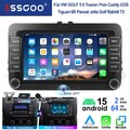 7" Android 15 DAB+ CarPlay Autoradio 2+64G GPS KAM+ Für VW GOLF 5 V 6 Touran EOS