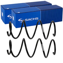 2X SACHS FAHRWERKSFEDER FEDERN VORNE passend für SMART FORTWO