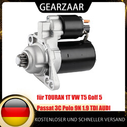 Anlasser Starter 12V 1,7 kW Für AUDI A3 8P VW GOLF 5 T5 SEAT SKODA 6Y2 1.9 TDI