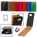 ^ Handytasche Echt Leder Flip Cover Schutz Hülle Case Etui SURAZO ® LG G3 Mini 