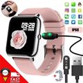 Für Xiaomi Android iOS Smartwatch Damen Bluetooth Anruf Blutdruck Herzfrequenz