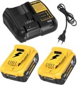 2x 18V 10,0Ah Für DeWalt Akku XR Li-Ion Batterie DCB182 DCB205-2 DCB200-2 DCB184