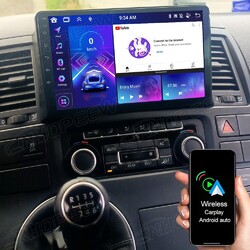 6+128GB Android 15 Carplay Autoradio GPS Navi DSP Für VW T5 Multivan Transporter