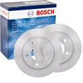 2X BOSCH BREMSSCHEIBEN 261mm VOLL HINTEN PASSEND FÜR FORD USA PROBE MAZDA 323