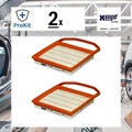 2x ORIGINAL® Hengst Filter Luftfilter Links, Rechts für Mercedes-Benz C-Class