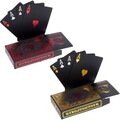 Spielkarten Set Deluxe  in Schwarz und Gold – Ideal für Pokerspiele