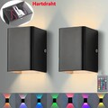 2x RGB Wandlampe Cube Würfel LED Wand Leuchte Lampe Up Down Flur Innen Zimme 5W~