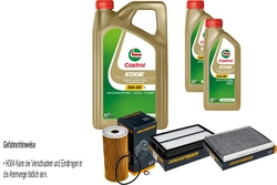 Inspektionspaket Castrol EDGE 5W-30 M Engine 7L für KIA Sorento III 2.2 CRDi