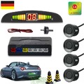 Einparkhilfe 4 Sensoren zum Nachrüsten hinten Parkhilfe PDC Rückfahrwarner Audio