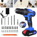 Bohrschrauber Akkuschrauber Bohrmaschine 2 Gäng 1500 mAh Akku Schnellladegerät