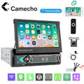 1 DIN Flip 7''Autoradio Touchscreen Bildschirm Bluetooth MP5 Player Radio+Kamera
