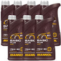 7x1 LITER 75W90 MANNOL BASIC PLUS GETRIEBEÖL API GL4+ VOLLSYNTHETISCH 75W-90