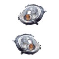 Halogen Scheinwerfer Set links & rechts H4 chrom für MINI Mini Cabriolet Clubman