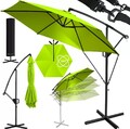 KESSER® Sonnenschirm Ampelschirm 350cm Marktschirm Gartenschirm ALU NEU hellgrün