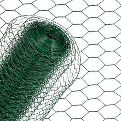 Sechseckgeflecht Drahtzaun Hasendraht 1,20 x 25m Drahtgeflecht Maschendraht grün