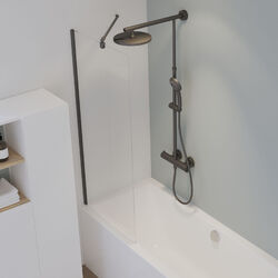 Badewannenaufsatz Duschabtrennung Feststehend Duschwand Glas Badewanne Schultefestehende Duschwand✔️ schneller Versandl✔️