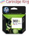 Original HP 302XL Farb Tintenpatrone für Deskjet 3632 All-in-One Drucker - F6U