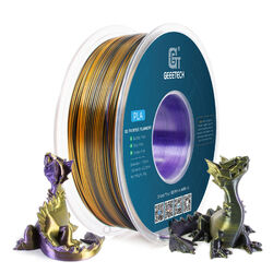 1KG/Roll Seide PLA GEEETECH 3D Drucker Filament Dual/Tricolor Gradient Shiny PLA