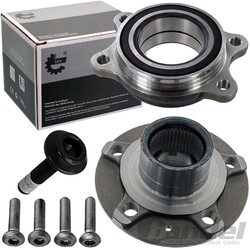 SKV RADLAGER-SATZ + RADNABE passend für AUDI A4 (B8) A6 (C7) + AVANT A5 A7 A8 Q5