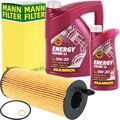 MANN ÖLFILTER + 6 LITER 5W-30 MOTORÖL MANNOL ENERGY COMBI LL 5W30 für BMW LL-04